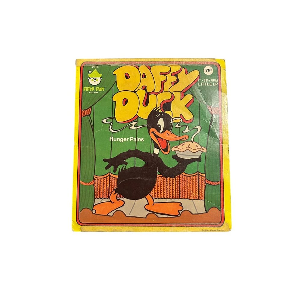 Daffy Duck Hunger Pains Peter Pan Records 331/3 RPM 7" Vinyl 1976